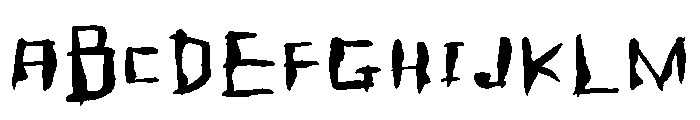 General Collection Messyhouse Font UPPERCASE