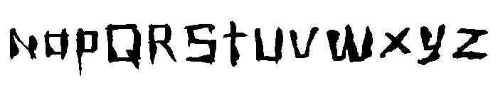 General Collection Messyhouse Font UPPERCASE