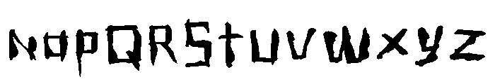 General Collection Messyhouse Font LOWERCASE