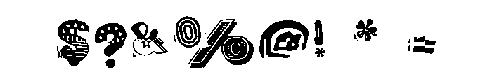 General Collection Nuthouse Font OTHER CHARS