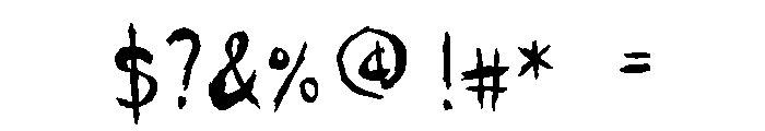 General Collection Outhouse Alt Font OTHER CHARS