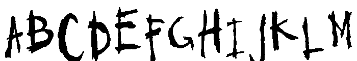 General Collection Outhouse Alt Font UPPERCASE