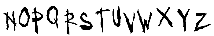 General Collection Outhouse Alt Font UPPERCASE