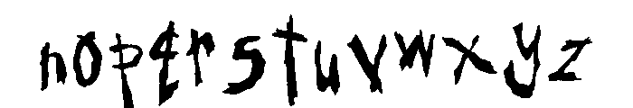 General Collection Outhouse Alt Font LOWERCASE