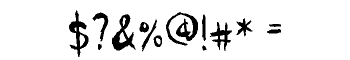 General Collection Outhouse Font OTHER CHARS