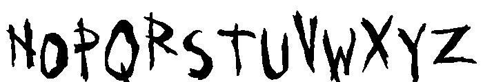 General Collection Outhouse Font UPPERCASE