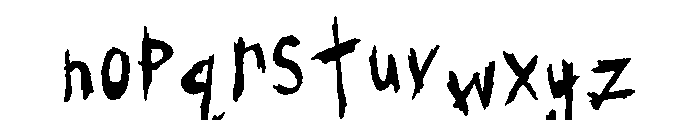 General Collection Outhouse Font LOWERCASE