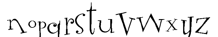 General Collection Randumhouse Font LOWERCASE