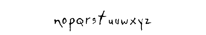 General Collection Rougfhouse Font LOWERCASE
