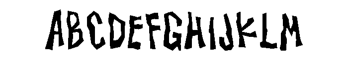 General Collection Scubyzhouse Font UPPERCASE