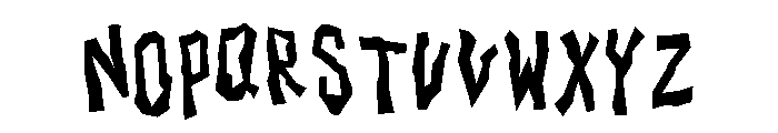 General Collection Scubyzhouse Font UPPERCASE
