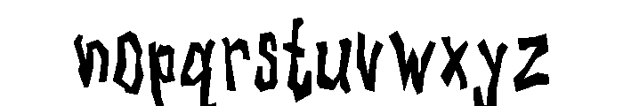 General Collection Scubyzhouse Font LOWERCASE
