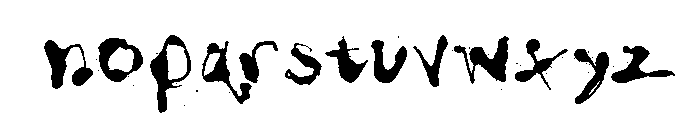 General Collection Slawterhouse Font LOWERCASE