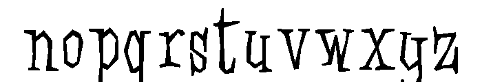 General Collection Strawhouse Font LOWERCASE