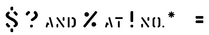 General Collection Warehouse Font OTHER CHARS