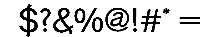 GenerationGothic Regular Font OTHER CHARS