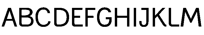 GenerationGothic Regular Font UPPERCASE