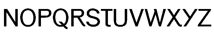 GenerationGothic Regular Font UPPERCASE