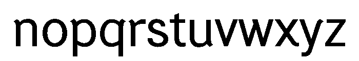 GenerationGothic Regular Font LOWERCASE