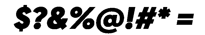 Geomanist BlackItalic Font OTHER CHARS
