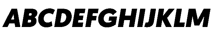 Geomanist BlackItalic Font UPPERCASE