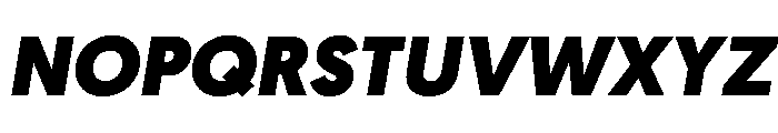 Geomanist BlackItalic Font UPPERCASE