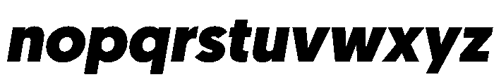 Geomanist BlackItalic Font LOWERCASE