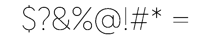 Geomanist ExtraLight Font OTHER CHARS