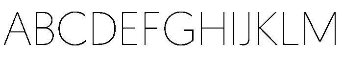 Geomanist ExtraLight Font UPPERCASE