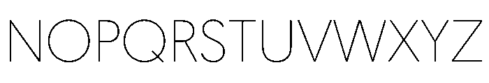 Geomanist ExtraLight Font UPPERCASE