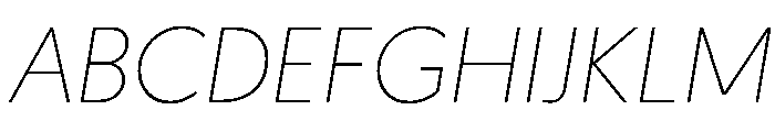 Geomanist ExtraLightItalic Font UPPERCASE