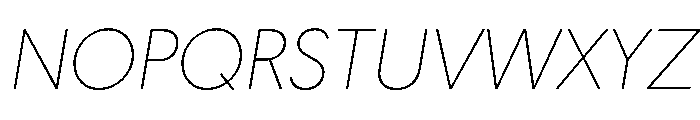 Geomanist ExtraLightItalic Font UPPERCASE