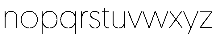 Geomanist ExtraLight Font LOWERCASE
