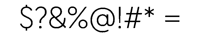 Geomanist Light Font OTHER CHARS