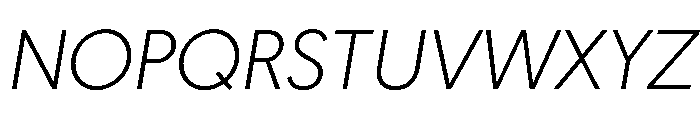 Geomanist LightItalic Font UPPERCASE