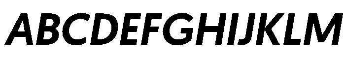 Geomanist MediumItalic Font UPPERCASE