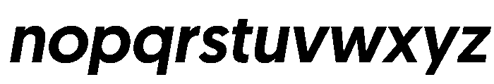 Geomanist MediumItalic Font LOWERCASE