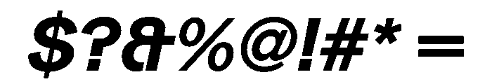 Gerstner Programm BoldItalic Font OTHER CHARS