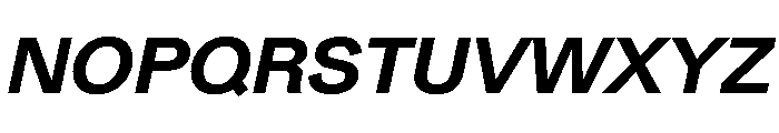 Gerstner Programm BoldItalic Font UPPERCASE