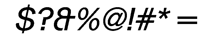 Gerstner Programm Italic Font OTHER CHARS