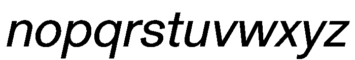 Gerstner Programm Italic Font LOWERCASE