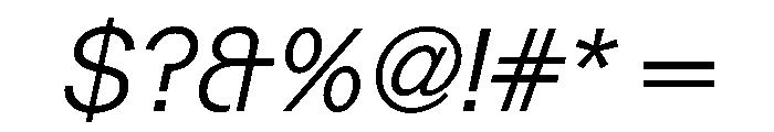 Gerstner Programm LightItalic Font OTHER CHARS