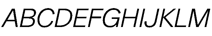 Gerstner Programm LightItalic Font UPPERCASE