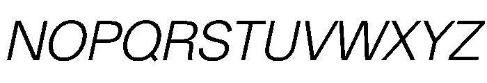 Gerstner Programm LightItalic Font UPPERCASE