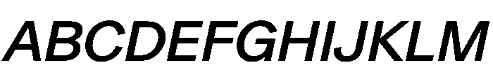 Gerstner Programm MediumItalic Font UPPERCASE