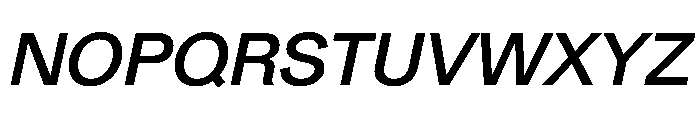 Gerstner Programm MediumItalic Font UPPERCASE