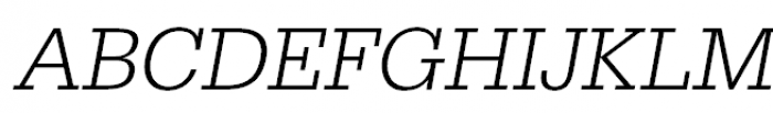 GeomSlabSerif Light Oblique Font UPPERCASE