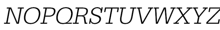 GeomSlabSerif Light Oblique Font UPPERCASE