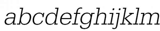 GeomSlabSerif Light Oblique FONT