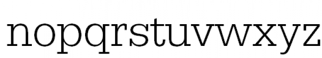 GeomSlabSerif Light Font LOWERCASE